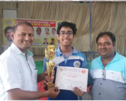 Nirvan Bhamidi Of X D Secured the First Position at State Level In U-19 Chess Tournament & Selected for Nationals & was Felicitated in The Elite Chess Tournament