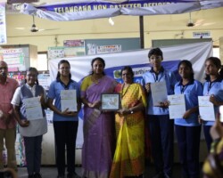 Wipro Earthian Awards - Team of Students guided by Smt. P Kavitha