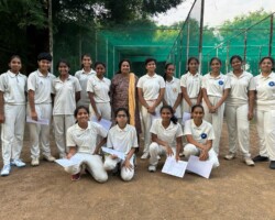 M Akshaya Laxmi 7B - Selected For School Games National & Sanvika & Samyakha of 8 D and Antra Mazumdar 12 A Selected For State level