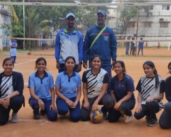 Girls Team Secured Bronze in U-19 Volleyball School Games District Tournament, Vritika Singh 12 A Selected for State Tournament